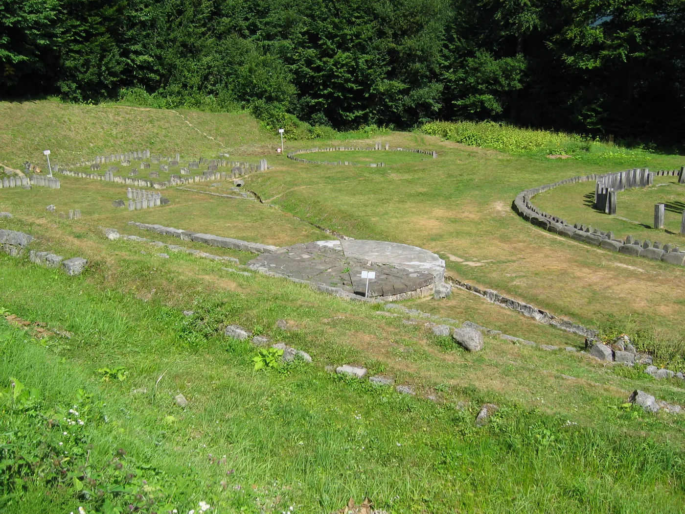 The circular andesite sanctuary in the sacred zone of Sarmizegetusa Regia, Romania